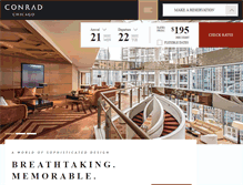 Tablet Screenshot of conradchicagohotel.com